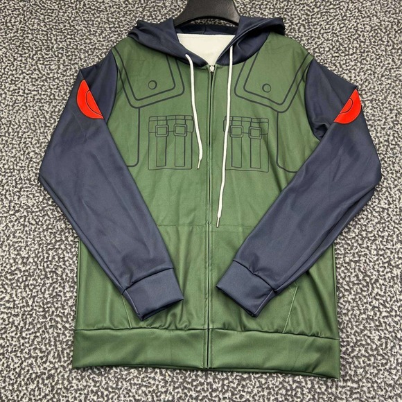 Unbranded Other - Naruto Anime Kakashi Hatake‎ Hoodie Men Medium Full Zip Long Sleeve Cosplay M